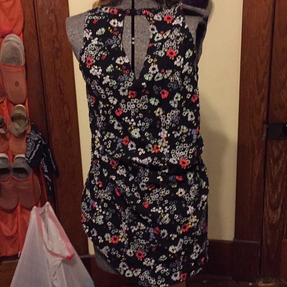 Floral patterned shirt.